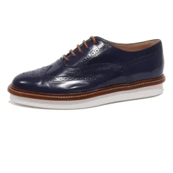 Tod's Snøresko*Italienske Oxford-sko med brogue-detaljer Blå