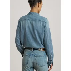 Ralph Lauren Bluser & Skjorter*Jamelko Langærmet Skjorte med Knapper Blå