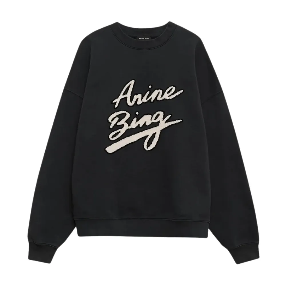 Anine Bing Sweatshirts|Striktrøjer & Sweatere*JERSEY COLOR BLACK Sort