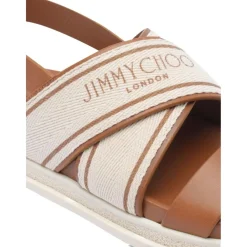 Jimmy Choo Sandaler*Joa Flat Sandal Brun