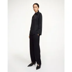 By Malene Birger Bukser*Joanni Satin Trousers Sort