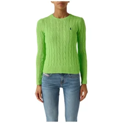 Polo Ralph Lauren Striktrøjer & Sweatere*Julianna Kabelstrikket Sweater Grøn