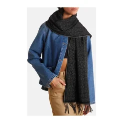 Loewe Tørklæder*Kashmir Anagram Tørklæde med Frynser Sort