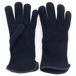Restelli Guanti Handsker*Kashmirhandsker med Nappadetaljer Blå