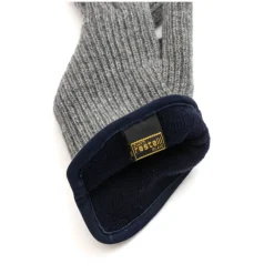 Restelli Guanti Handsker*Kashmirhandsker med Nappa-detaljer Grå