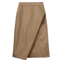 Sofie Schnoor Nederdele*KATRINESW Midi Slå-om Nederdel Beige