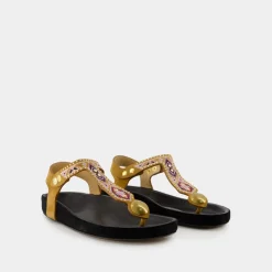 Isabel Marant Sandaler*Khaki Læder Sandaler - Enore Beige