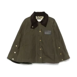 Barbour Jakker*Khaki Vendbar overtøj med trykknaplukning Grøn