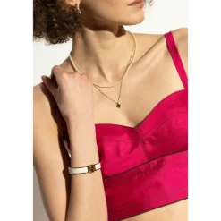 Tory Burch Smykker*Kira Enamel Armbånd Beige