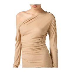 Elisabetta Franchi Kjoler*Kjole i let jersey Gul