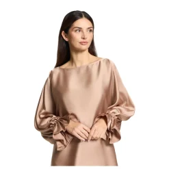 Betty Barclay Kjoler*Kjole i midi-længde med flæseærmer Beige