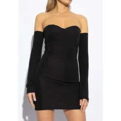 Dsquared2 Kjoler*Kjole med dekorative ærmer Sort