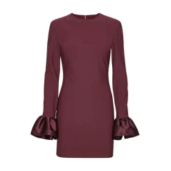 ROTATE Birger Christensen Kjoler*Kjole med flæseærmer, mini Rød