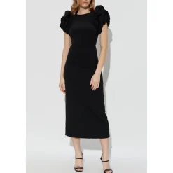 ROTATE Birger Christensen Kjoler*Kjole med pufærmer Sort