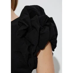 ROTATE Birger Christensen Kjoler*Kjole med pufærmer Sort