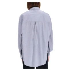 Aspesi Bluser & Skjorter*Klassisk bomuldsskjorte Blå