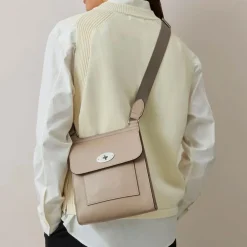 Mulberry Skuldertasker*Klassisk Crossbody Taske Beige
