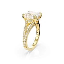 Swarovski Smykker*Klassisk Krystalring til hverdagsbrug Gul