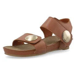 Cashott Sandaler*Klassisk lædersandal - Cognac Brun