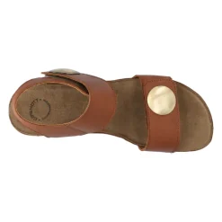 Cashott Sandaler*Klassisk lædersandal - Cognac Brun