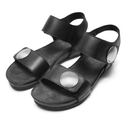 Cashott Sandaler*Klassisk Læder Sandal - AVA Sort