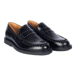 Angulus Loafers*Klassisk Penny Loafer Læder Kvinder Sort