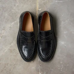 Angulus Loafers*Klassisk Penny Loafer Læder Kvinder Sort