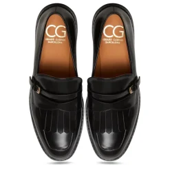 Cesare Gaspari Loafers*Klassiske frynsemokkasiner Sort