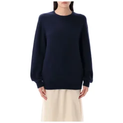 Carven Striktrøjer & Sweatere*Knit Ribbon Back Sort