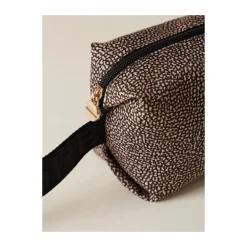 Borbonese Toilettasker*Kompakt Nylon Toilet Taske Brun