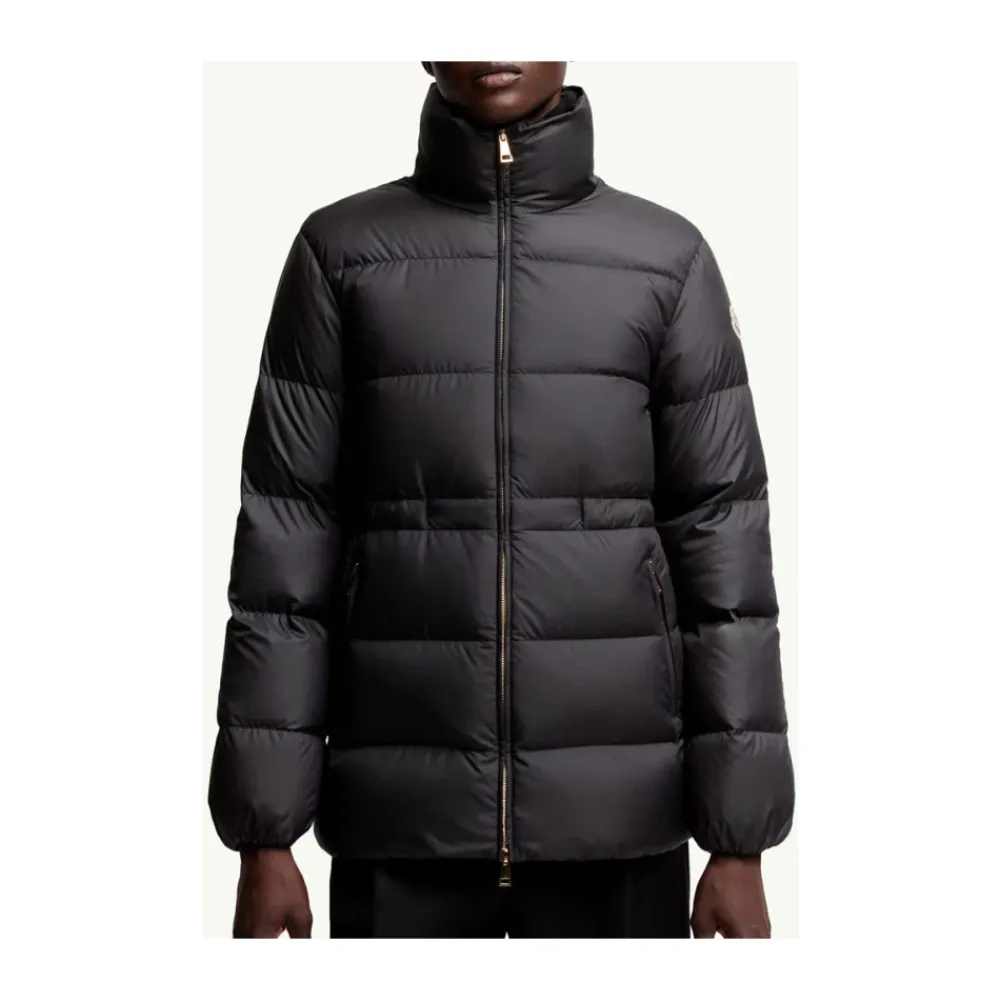 Moncler Jakker*Kort Dunjakke - , Elegant Stil Sort