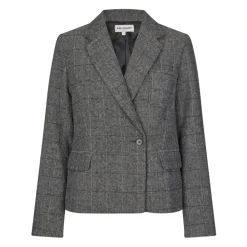 Lollys Laundry Jakker*Kort Grå Uld Blazer Sort
