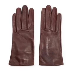 Dolce & Gabbana Handsker*Korte Burgunder Læderhandsker Rød