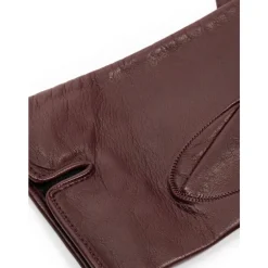 Dolce & Gabbana Handsker*Korte Burgunder Læderhandsker Rød