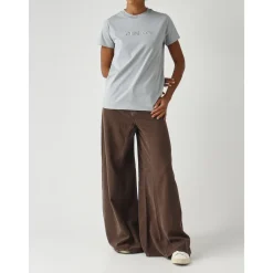 PINKO T-Shirts*Kortærmet T-shirt med broderet logo Blå