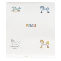Fendi Toilettasker*Kosmetiktaske med print Hvid