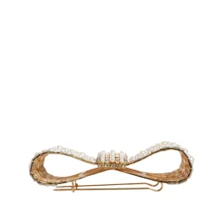 Dolce & Gabbana Smykker*Krystal Bue Broche d Tone Gul