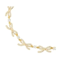 Self Portrait Smykker*Krystal Buer Halskæde - d Gul