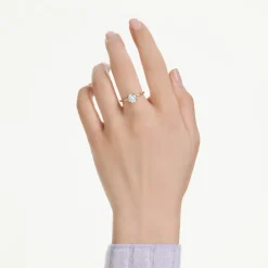 Swarovski Smykker*Krystal d Ring Elegant Moderne Stil Gul