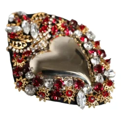Dolce & Gabbana Smykker*Krystal Hellige Hjerte Broche Multifarvet