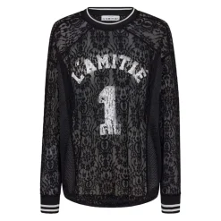 Haute L'Amitié Sweatshirts|Striktrøjer & Sweatere*Lace Application Sweat Sort