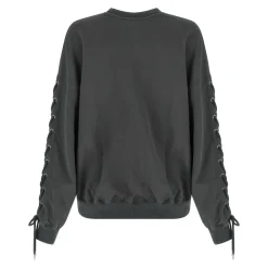 ROTATE Birger Christensen Sweatshirts*Lacing Crewneck Grå