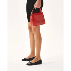 Kazar Ballerina Sko*Lakerede ballerinaer med afrundet næse Sort