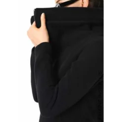 La Haine Inside Us Frakker*Lang Frakke med Lynlås Sort