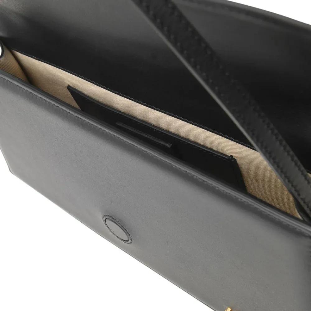 Jacquemus Skuldertasker*Lang lædertaske med aftagelig rem Sort