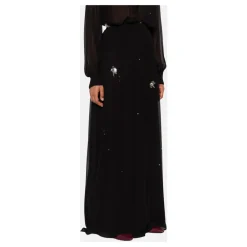 Forte Forte Nederdele*Lang nederdel med elastisk talje Sort