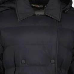 Burberry Frakker*Lang Nylon Puffer Jakke Sort