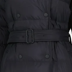 Burberry Frakker*Lang Nylon Puffer Jakke Sort