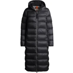Parajumpers Frakker*Lang Puffer Jakke med Hætte Sort