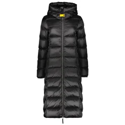 Parajumpers Frakker*Lang vatteret jakke med hætte Sort